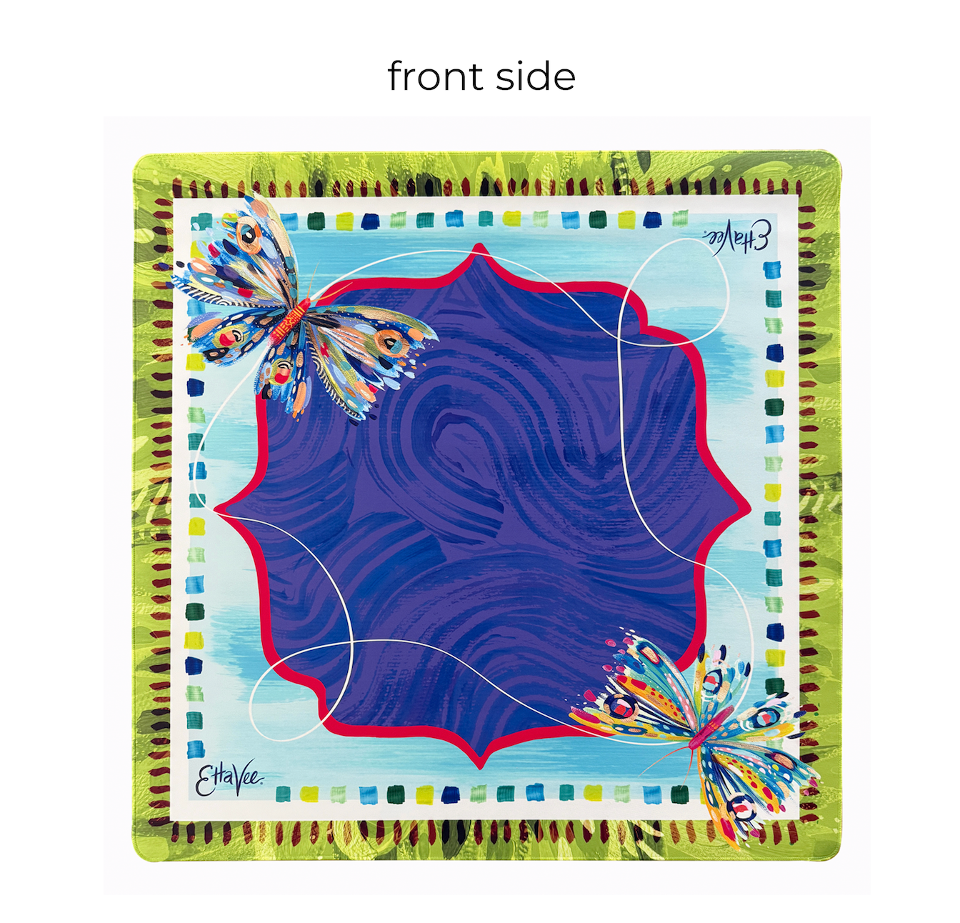 EttaVee "Butterfly" Double-Sided Butterfly Mahjong Mat PREORDER